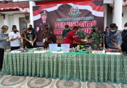 Wabup H. Hanafiah Hadiri Pemusnahan Barang Bukti di Kejaksaan Negeri Nunukan