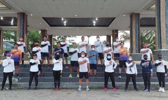 Jogging Bersama Tjs Runners, Gubernur Imbau Masyarakat Rutin Berolahraga