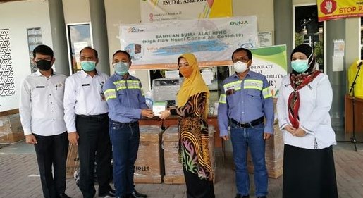 Tanggulangi Pasien Covid-19, Bupati Terima Bantuan 4 Unit HFNC