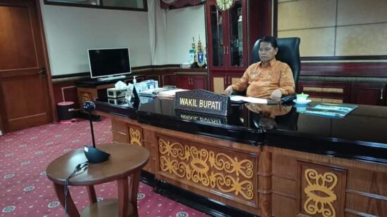 Wakil Bupati Nunukan beraudiensi dengan Institut Teknologi dan Bisnis Maritim Balik Diwa secara virtual