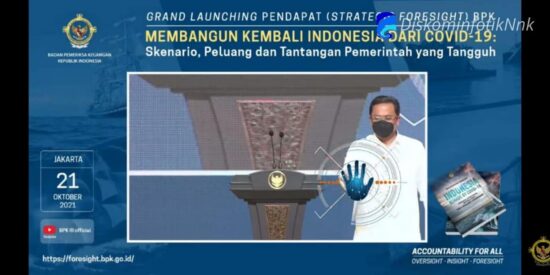 SEKDA DAMPINGI BUPATI HADIRI LAUNCHING BUKU PENDAPAT (STRATEGIC FORESIGHT) OLEH BPK