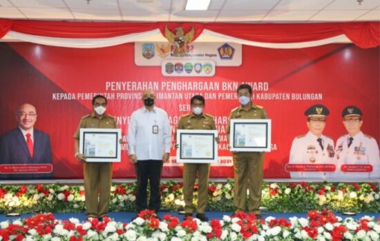 Kaltara Raih 3 Penghargaan BKN, Gubernur Zainal Bangga dan Puji Kinerja Gemilang BKD