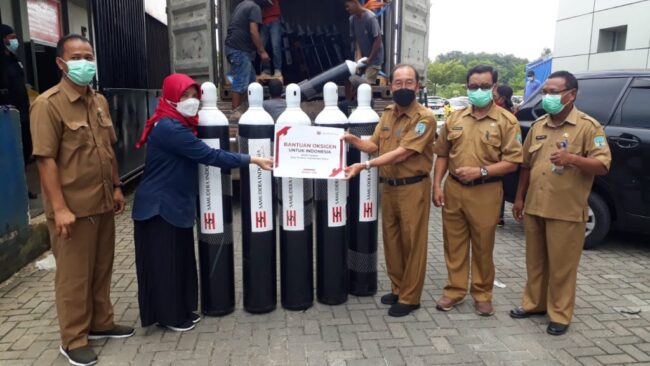 Dari Singapura Bantuan Oksigen untuk Kaltara akhirnya tiba di RSUD Tarakan
