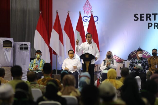 Sambut Kedatangan Presiden RI dan Pembagian Sertifikat, Wali Kota sampaikan usulan ke Pemerintah Pusat