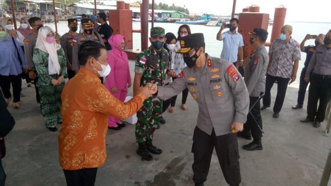 Disambut Wabup Nunukan, Kapolda Kaltara Kunjungan ke Nunukan