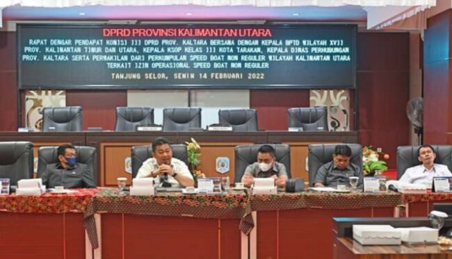 Rapat Bahas Speedboat Non Reguler Dengan Komisi III