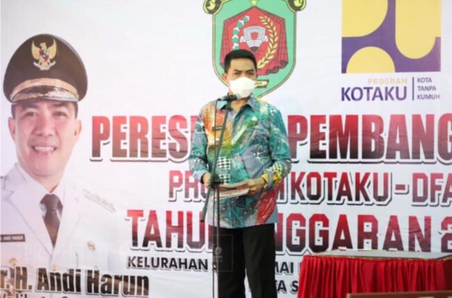 Resmikan Program KOTAKU di Sidodamai, Wali Kota Samarinda Sebut Sejalan dengan Pro-Bebaya