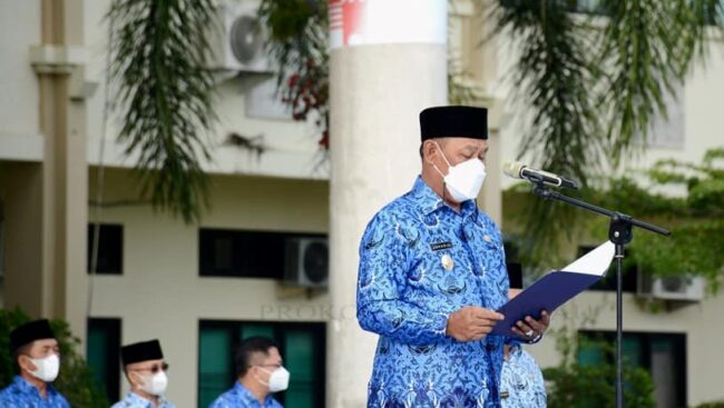 Wabup Jakaria Pimpin Apel KORPRI dan ingatkan kembali sumpah janji para ASN