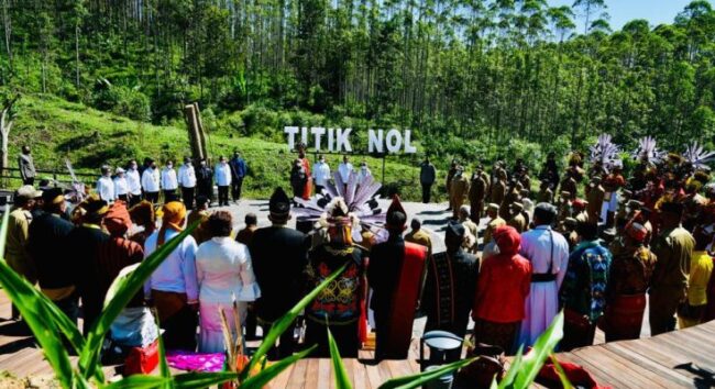 Prosesi Penyatuan Tanah dan Air dari 34 Provinsi di IKN Nusantara