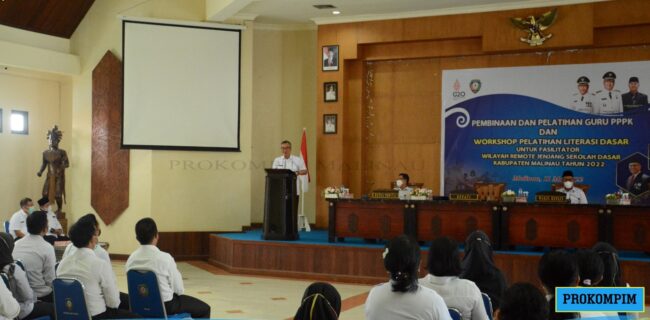 Bupati Malinau Buka Pembinaan Dan Workshop PPPK Guru Khusus Daerah Remote Dan GGD Diikuti 101 Peserta