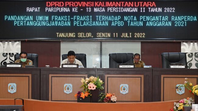 DPRD Gelar Rapat Paripurna Ke- 13 Tentang Pandangan Umum Fraksi-Fraksi