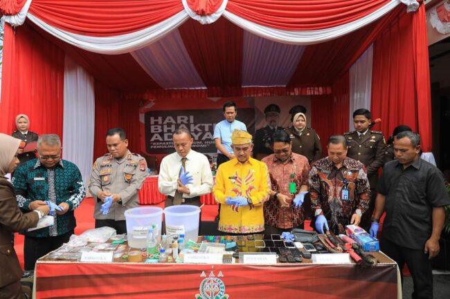 Walikota Saksikan Pemusnahan Narkoba