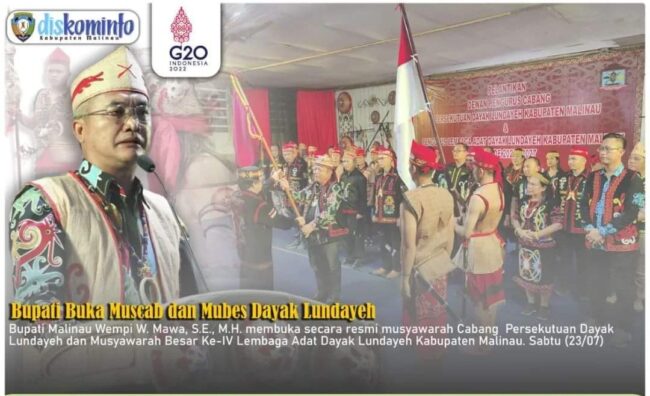 Bupati Buka Muscab dan Mubes Dayak Lundayeh Kabupaten Malinau