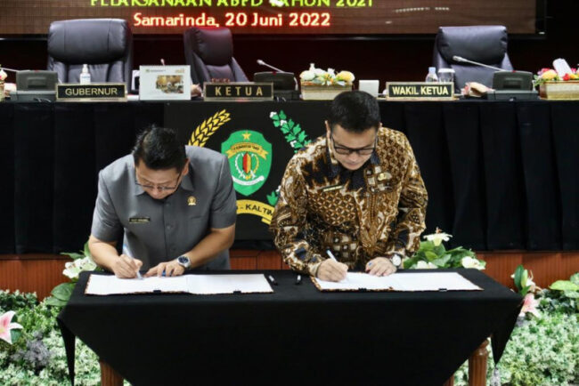 Ranperda Pertanggungjawaban APBD Kaltim 2021 Disetujui Dewan