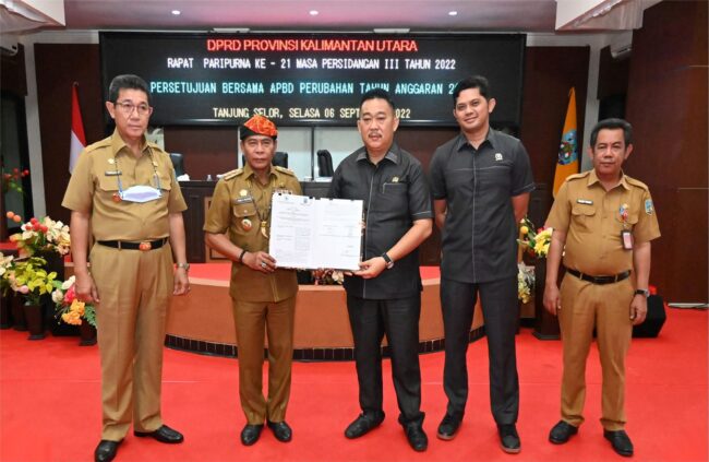 DPRD Kaltara Setujui APBD Perubahan TA 2022