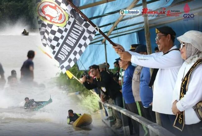Wabup Buka Secara Resmi Lomba Balap Ketinting Malinau Hulu