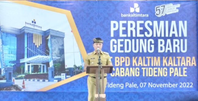 Bupati Tana Tidung Meresmikan Gedung Baru PT BPD Kaltim Kaltara Cabang Tideng Pale