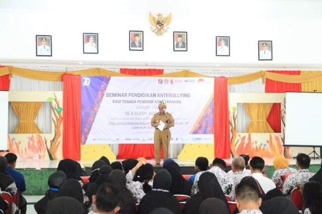 Wawali Tarakan Buka Seminar Pendidikan Anti Bullying Bagi Tenaga Pendidik Kota Tarakan 