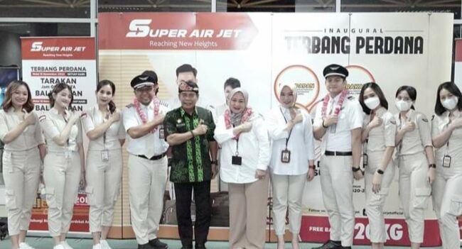 Mendarat Perdana di Tarakan, Super Air Jet Diharap Mampu Mendorong Pemerataan Ekonomi Kaltara