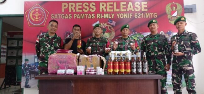 Satgas Amankan Miras dan Kosmetik Tak Bertuan