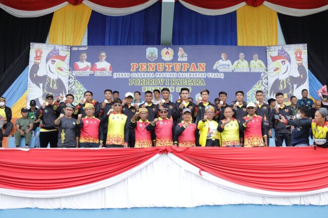 Gelaran Porprov I Kaltara Resmi Ditutup Gubernur