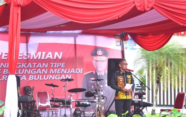 Polresta Bulungan Diresmikan, Bupati : Penegak Hukum Mengwujudkan Keamanan dan Keteriban Lingkungan
