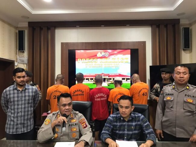 5 Orang Pelaku Tambang Ilegal Diamankan Polres Berau