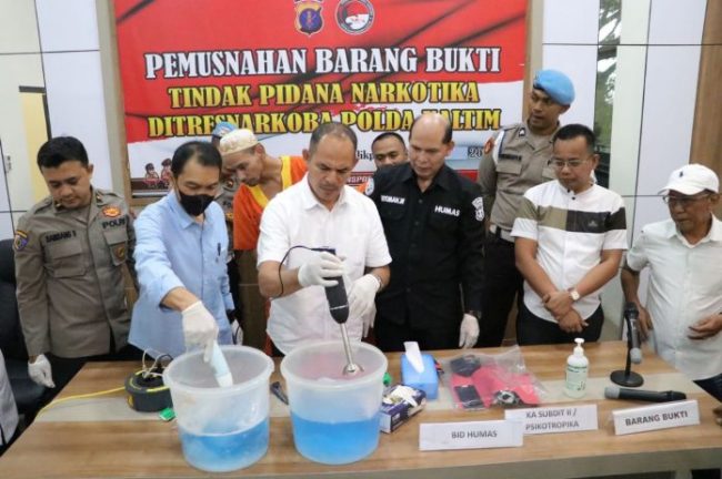 Sabu Lebih dari 1 Kg , Dimusnahkan