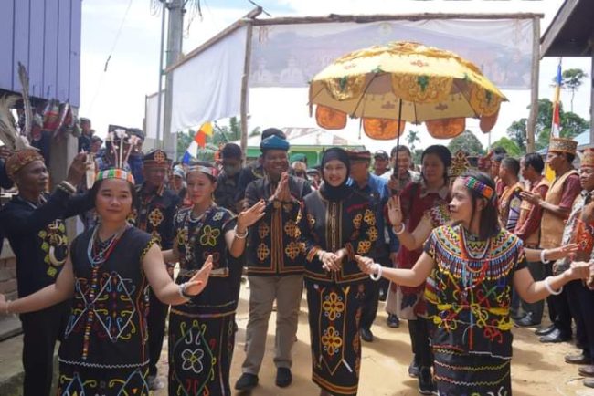 Bupati dan Wakil Bupati Nunukan Hadiri Acara Ilau Ke-V Dayak Tenggalan