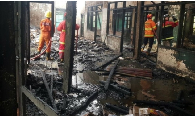 Terbakar Bekas Bangunan Puskesmas, Ini Penyebabnya