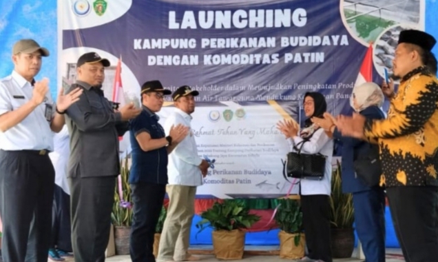 Peresmian Kampung Perikanan Budidaya Patin di Desa Sebakung Jaya