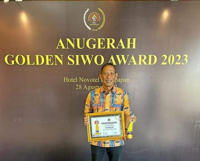 Bupati Bulungan Dapat Penghargaan Sebagai Peduli Olahraga