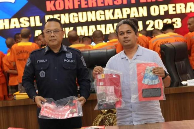 Gelar Konferensi Pers Ops Antik, Polda Kaltim Berhasil Ungkap 252 Kasus Narkoba