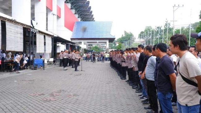 Polresta Samarinda Siap Siaga Pengamanan Pertandingan Borneo FC Vs Persib Bandung