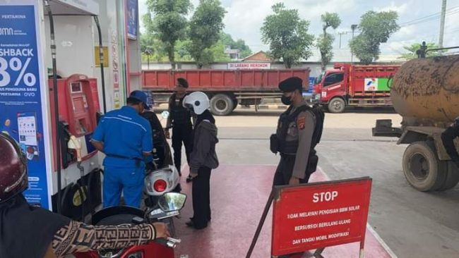 Polres Berau Gelar Patroli di SPBU