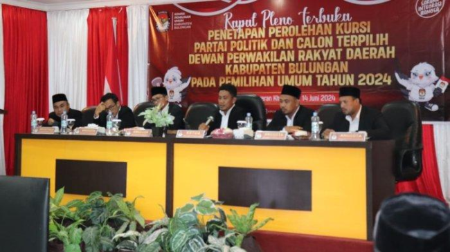 25 Caleg Terpilih Resmi Ditetapkan KPU Bulungan, Ini Daftar namanya