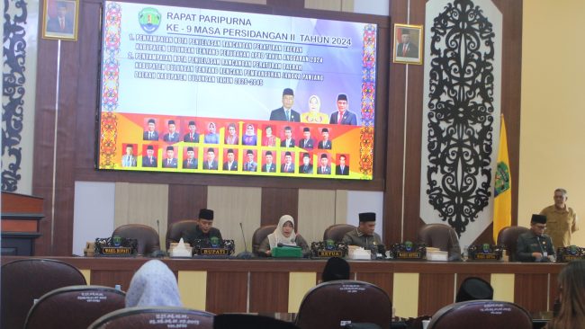 DPRD dan Pemkab Gelar Sidang Paripurna Raperda Perubahan APBD TA 2024