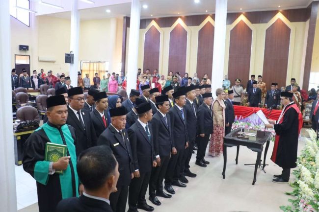Pelantikan Anggota DPRD BULUNGAN Periode 2024-2029, Riyanto. S.Sos Jadi Ketua Sementara