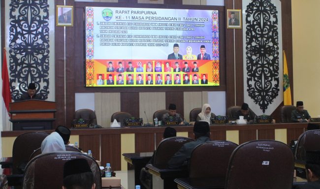 Rapat Lanjutan Paripurna, DPRD Dengarkan Jawaban Pemkab Bulungan Tentang Pandangan Umum Fraksi – Fraksi