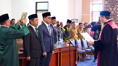 Peresmian dan Pengucapan Sumpah Janji Pimpinan DPRD Kabupaten Tana Tidung Periode 2024-2029