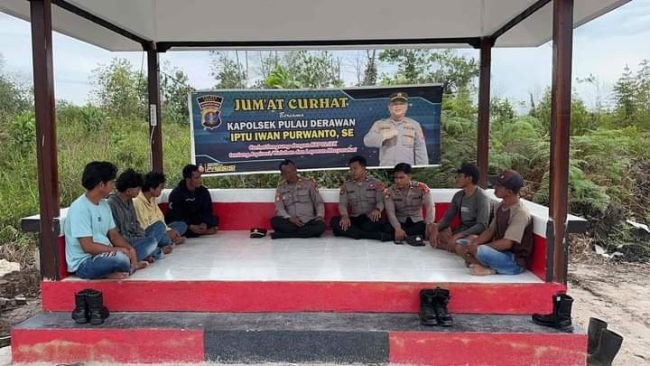 Polsek Pulau Derawan Pererat Silaturahmi dan Dengar Keluhan Warga