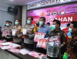 Penutup Akhir Tahun 2024, Polres Berau Musnahkan 2,8 Kilogram Sabu