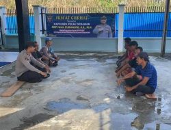 Polsek Pulau Derawan Gelar Jumat Curhat di Kampung Tanjung Batu