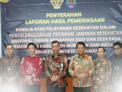 Wabup H. Hanafiah Hadiri Penyerahan LHP Kinerja Atas Pelayanan Kesehatan Dalam Penyelenggaraan Program JKN Dari BPK Perwakilan Kaltara