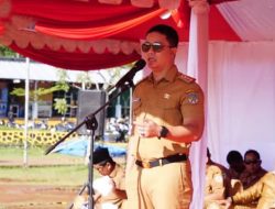Bupati Ibrahim Ali Pimpinan Apel Gabungan dan Halal Bihalal 2025