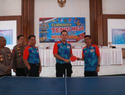 Turnamen Tenis Meja Meriahkan Hari Bhayangkara ke-79, Wujudkan Semangat Sportivitas di Polres Berau