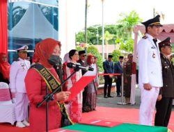Ketua DPRD Nunukan Bacakan Teks Proklamasi HUT RI ke-80, Suasana Upacara Khidmat
