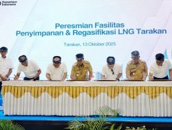 Gubernur Resmikan Fasilitas LNG Tarakan, Wujudkan Energi Bersih di Kaltara