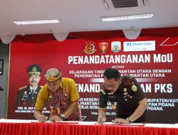 Perkuat Sinergi Penegakan Hukum, Pemprov bersama Kejati Kaltara Teken Penandatanganan Nota Kesepahaman tentang Pidana Kerja Sosial