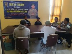 Perkuat Silaturahmi dan Pencegahan Karhutla, Polsek Pulau Derawan Gelar Jumat Curhat